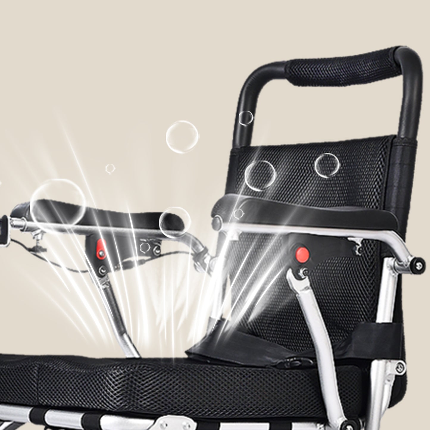 Nova-8 Elektrischer Rollstuhl | Faltbar, 20 km Reichweite, 150 kg Belastbarkeit