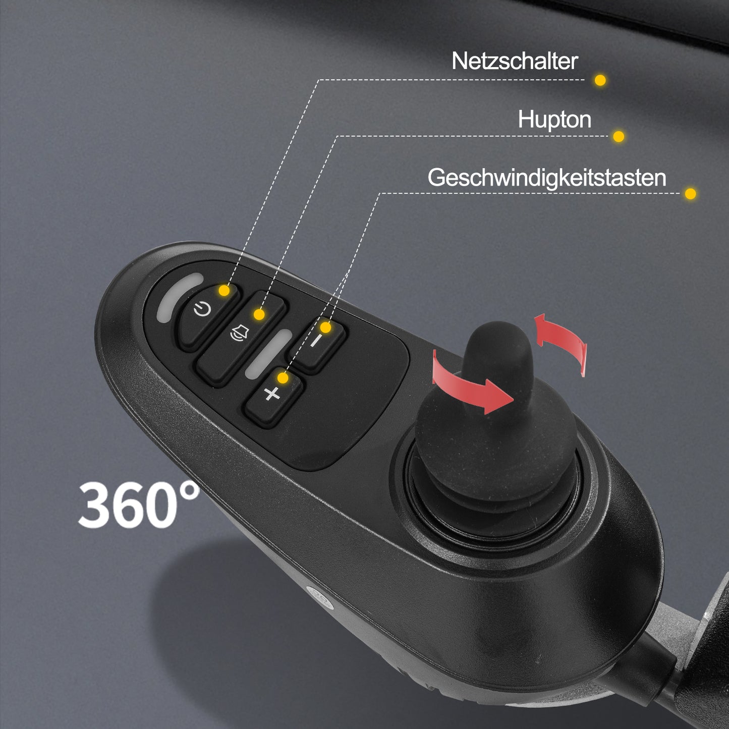 Nova-1 Elektrorollstuhl – 150 kg Tragfähigkeit, 15 km Reichweite, 400 W Motoren