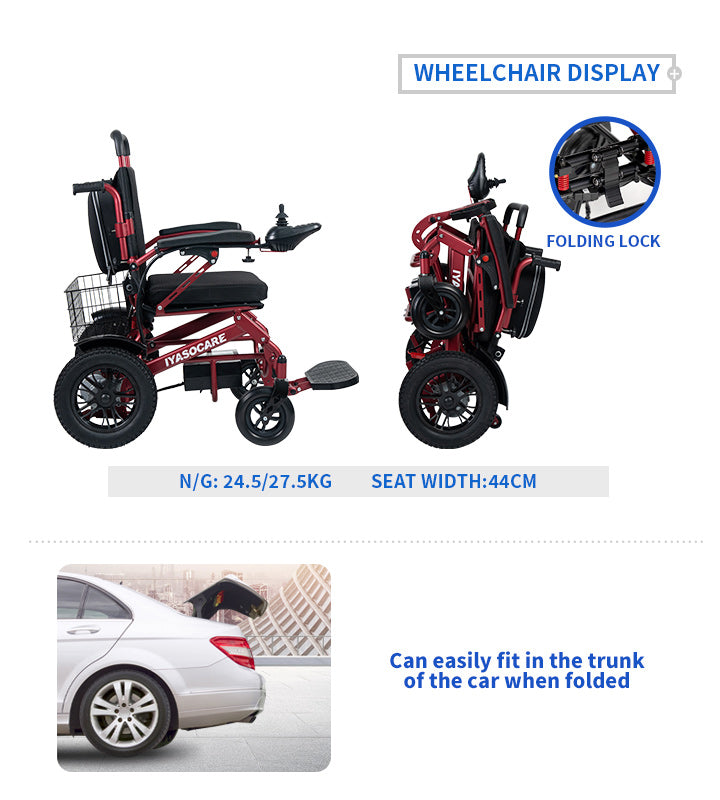 Nova-6 Elektrische Faltrollstuhl mit elektromagnetischer Bremse