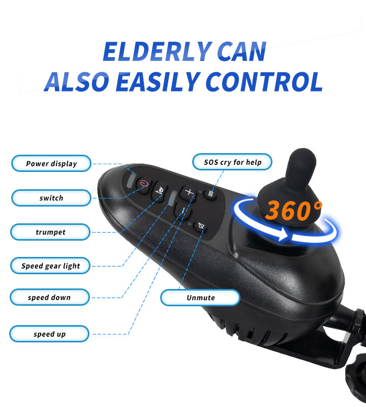 Nova-6 Elektrische Faltrollstuhl mit elektromagnetischer Bremse