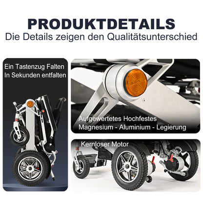 Nova-3 Faltbarer Elektrischer Rollstuhl, 20 km Reichweite