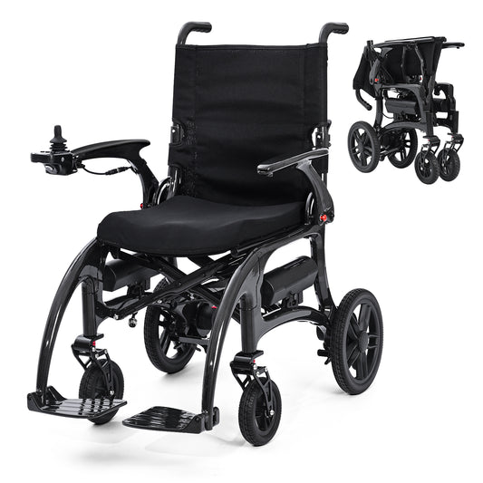 Nova-1 Carbon Elektrorollstuhl | Ultraleicht (13,8 kg), faltbar, mit Doppelakku bis 25 km Reichweite