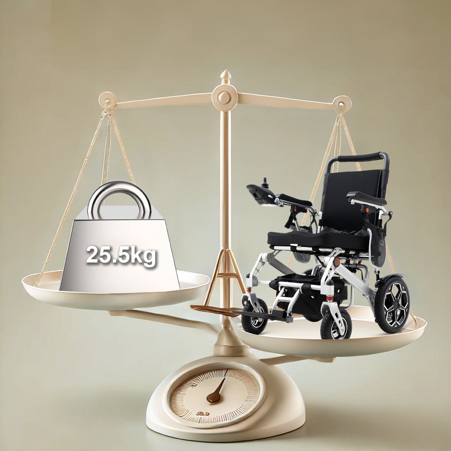 Nova-8 Elektrischer Rollstuhl | Faltbar, 20 km Reichweite, 150 kg Belastbarkeit