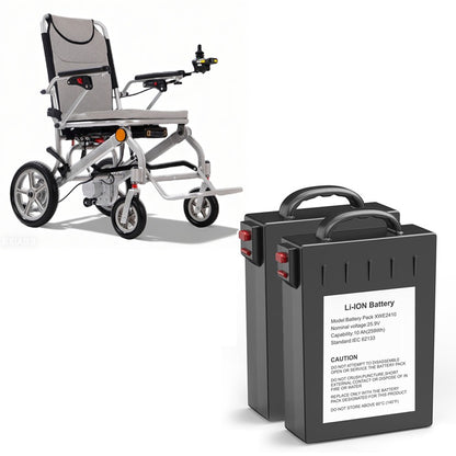 Nova-2 Faltbarer Elektrorollstuhl |Doppelte Akku für extra lange Reichweite