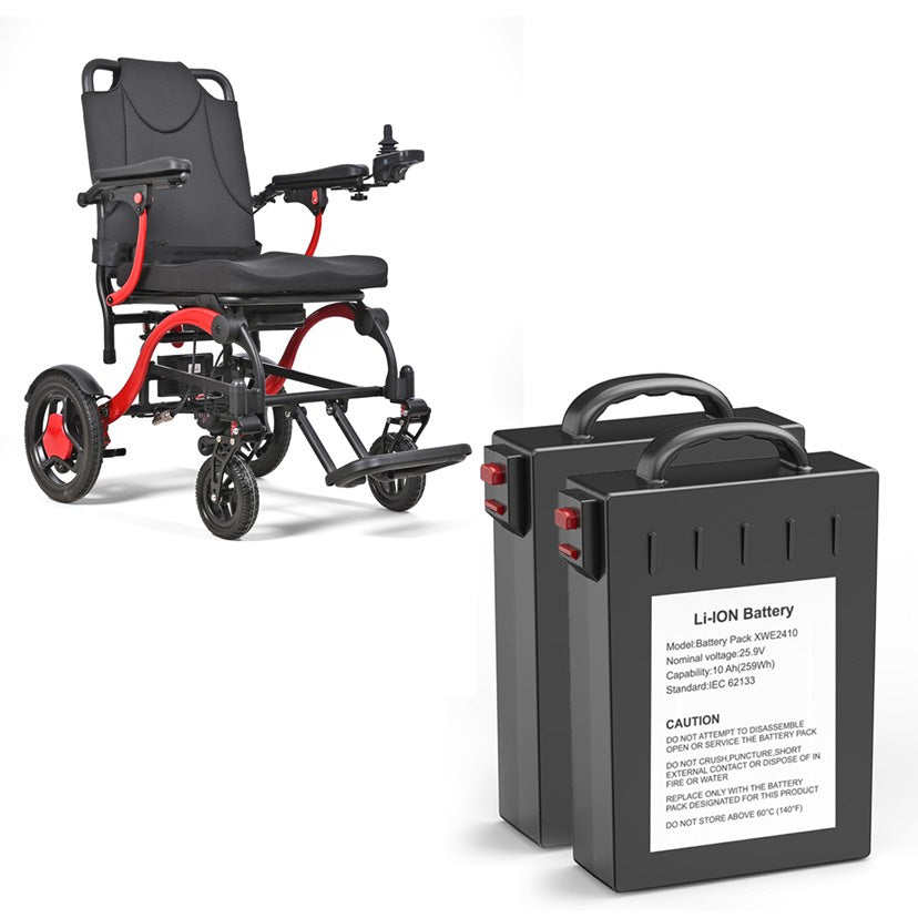 Nova-4 Elektrischer Rollstuhl – Doppelakku für längere Mobilität