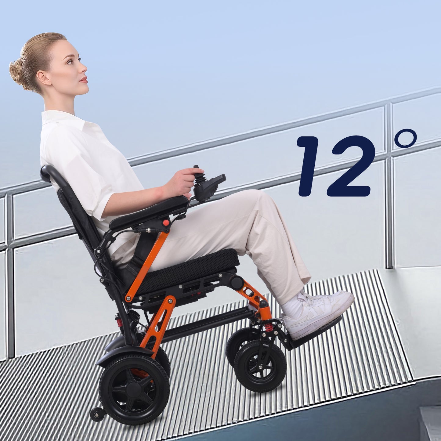 Nova-7 Elektrorollstuhl aus Magnesiumlegierung | Ultraleicht (16,5 kg), faltbar & bis 150 kg belastbar