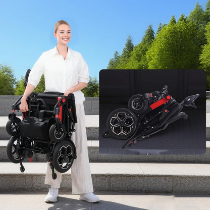 Nova-5 Elektrischer Faltrollstuhl | 21 kg Leichtgewicht, 500W Motor, bis 20 km Reichweite