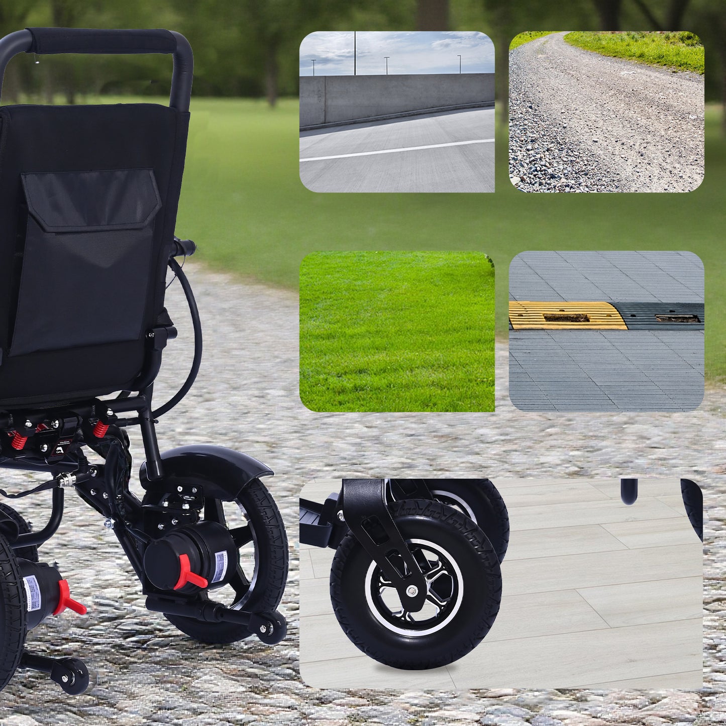 Nova-5 Elektrischer Faltrollstuhl | 21 kg Leichtgewicht, 500W Motor, bis 20 km Reichweite