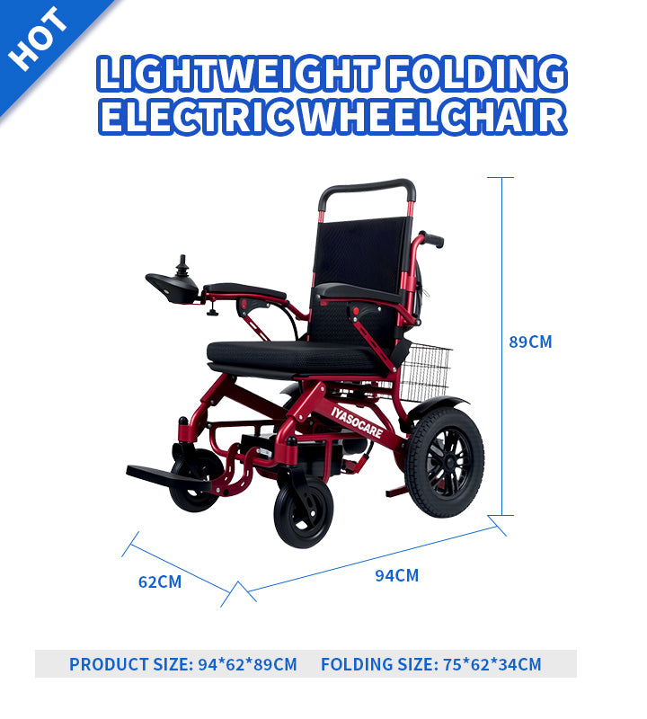 Nova-6 Elektrische Faltrollstuhl mit elektromagnetischer Bremse