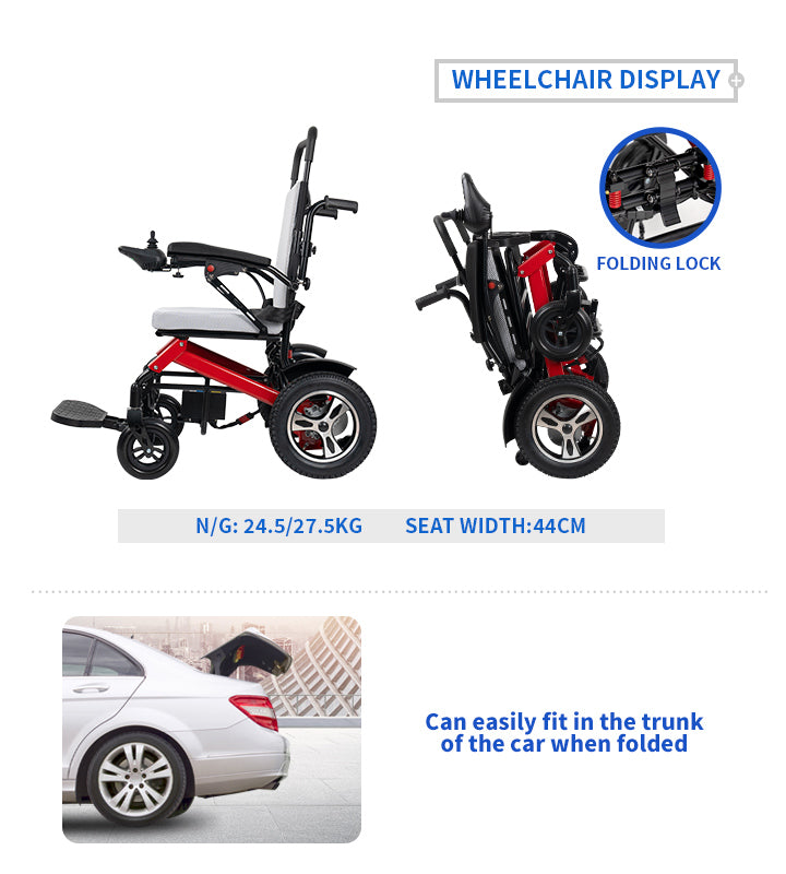Nova-6 Elektrische Faltrollstuhl mit elektromagnetischer Bremse