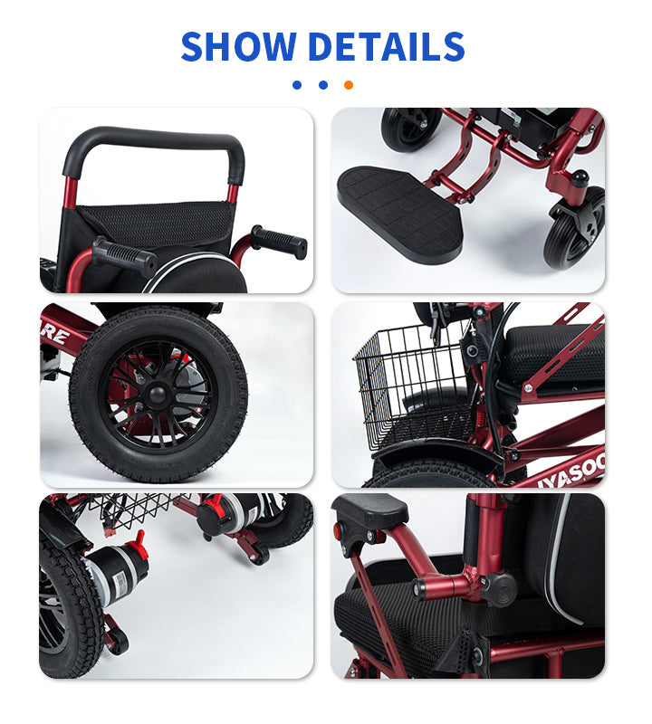 Nova-6 Elektrische Faltrollstuhl mit elektromagnetischer Bremse